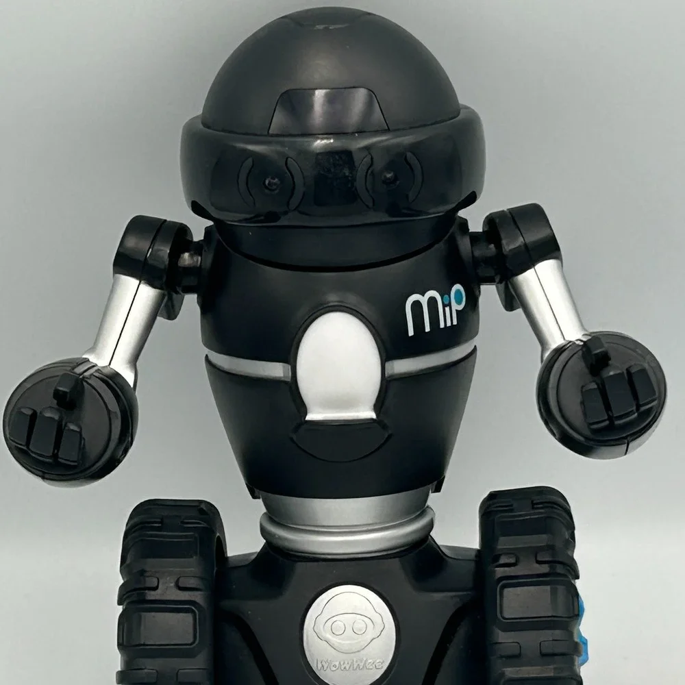 MIP WowWee Toy Coding Rolling Robot 0820 Black/Silver‎ Smart App -Works! 2013